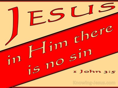 1 John 3:5 He Appeared To Take Away Sins (red)